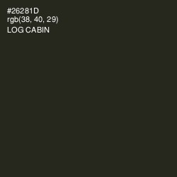 #26281D - Log Cabin Color Image